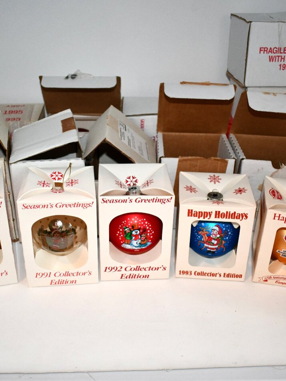 Vintage Campbell’s Soup Kids Christmas Ornaments Lot 10 1990s Collector Edition